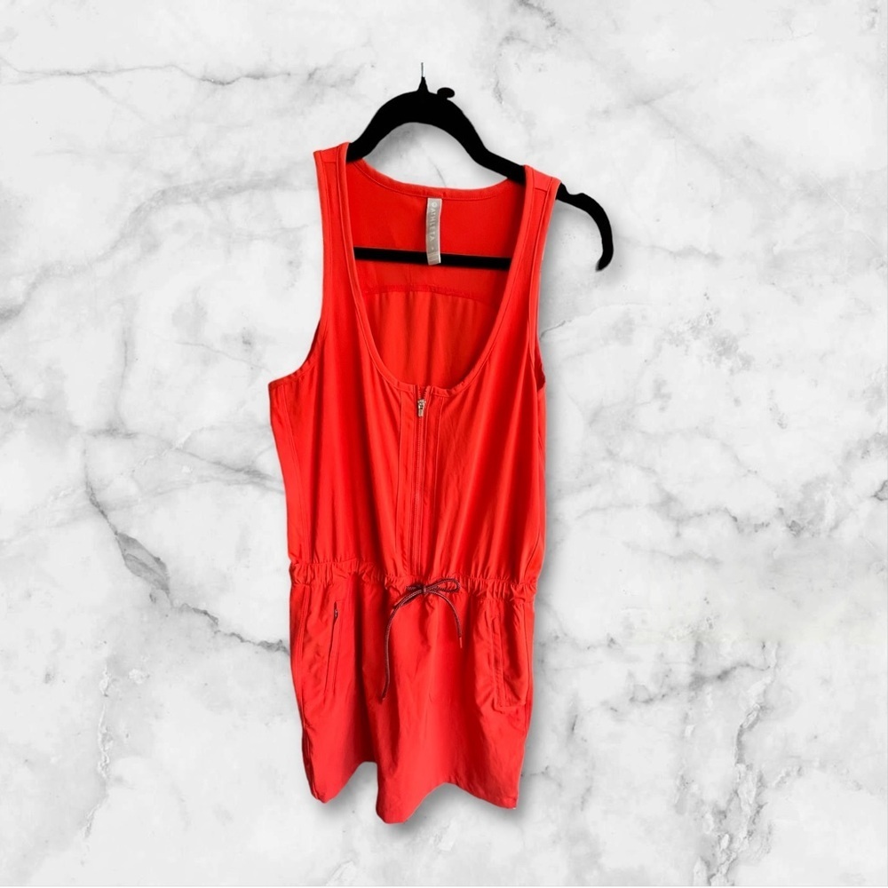 Athleta Red Sleeveless Jumpsuit